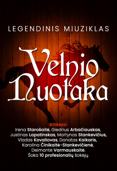 Pirkti bilietus Miuziklas „VELNIO NUOTAKA“ | KLAIPĖDA Klaipėda, Klaipėdos koncertų salė Gruodis 13