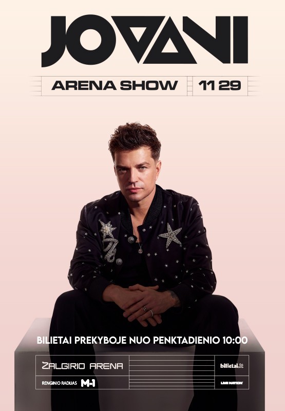 Pirkti bilietus JOVANI - Arena show 2025 Kaunas, Kauno Žalgirio arena Lapkritis 29