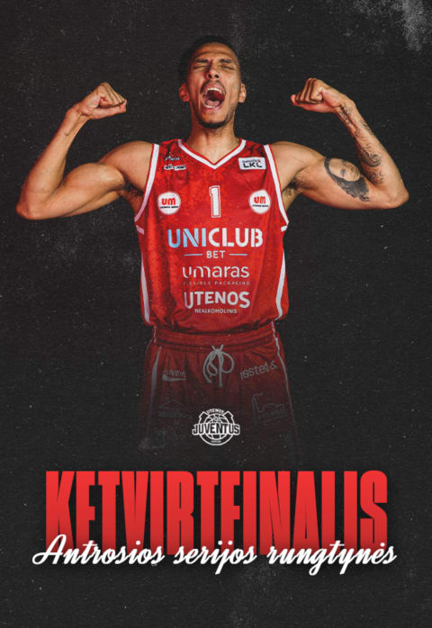 Pirkti bilietus Betsafe-LKL Ketvirtfinalis: „Uniclub Bet - Juventus“ – 3 vieta lentelėje Utena, Utenos daugiafunkcis sporto centras Gegužė 27