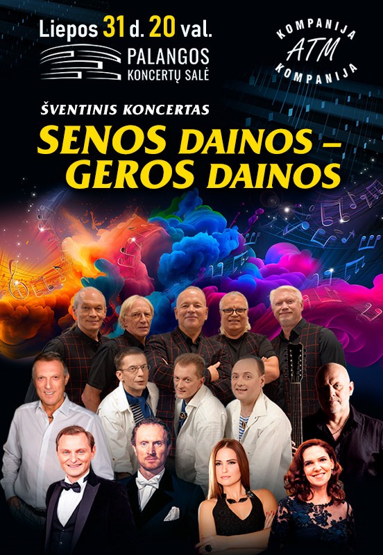 Pirkti bilietus SENOS DAINOS - GEROS DAINOS! Palanga, Palangos koncertų salė Liepa 31