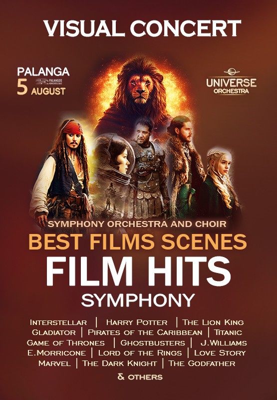 Pirkti bilietus Visual Concert / Film Hits Symphony Palanga, Palangos koncertų salė Rugpjūtis 05