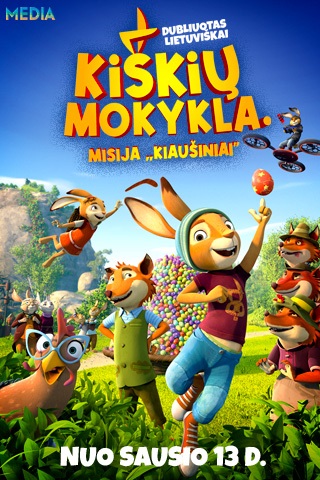 Pirkti bilietus Vasaros akcija vaikams: Kiškių mokykla. Misija „Kiaušiniai“ (dubliuotas) Vilnius, Forum Cinemas Vingis (Vilniuje) Gegužė 31