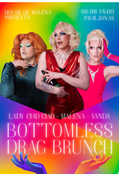 Buy tickets Bottomless Drag Brunch Vilnius, Paviljonas June 28