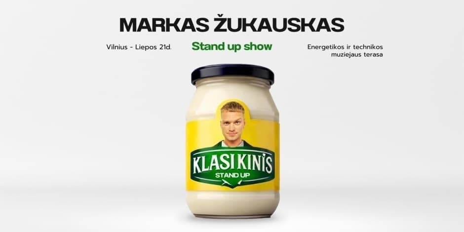 Pirkt biļetes Markas Žukauskas “KLASIKINIS” Stand up Vilnius Vilnius, Energetikos ir technikos muziejus Jūlijs 21