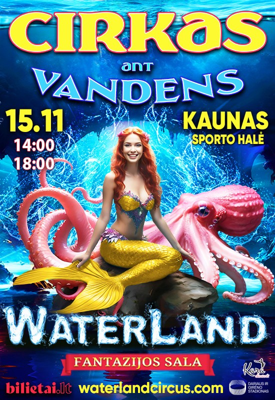 Pirkti bilietus WATERLAND Cirkas ant Vandens 