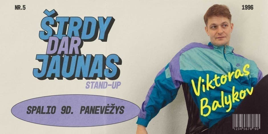 Pirkti bilietus Viktoras Balykov: Širdy dar jaunas Stand-up || PANEVĖŽYS Panevėžys, Panevėžio teatras MENAS Spalis 09