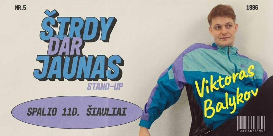 Pirkti bilietus Viktoras Balykov: Širdy dar jaunas Stand-up || ŠIAULIAI Šiauliai, Šiaulių kultūros centras Spalis 11