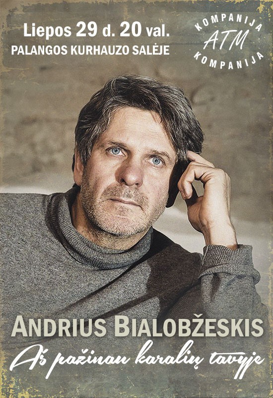 Pirkti bilietus Aktorius ANDRIUS BIALOBŽESKIS | Poezijos ir muzikos vakaras 