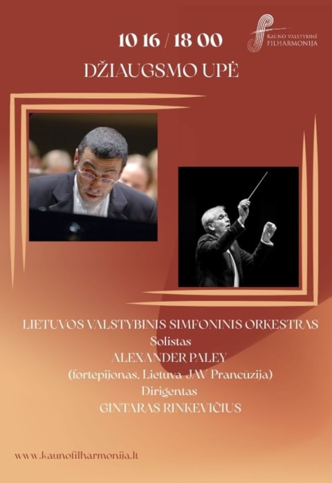 Pirkti bilietus DŽIAUGSMO UPĖ Kaunas, Kauno valstybinė filharmonija Spalis 16