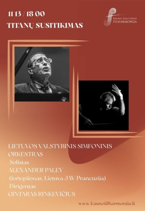 Pirkti bilietus TITANŲ SUSITIKIMAS Kaunas, Kauno valstybinė filharmonija Lapkritis 13