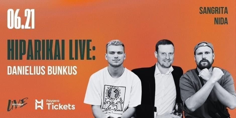 Pirkti bilietus Hiparikai Live Nida: Danielius Bunkus Nida, Sangrita Nida Birželis 21