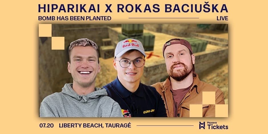 Pirkti bilietus Hiparikai Live: Rokas Baciuška Tauragė, Liberty Beach Liepa 20