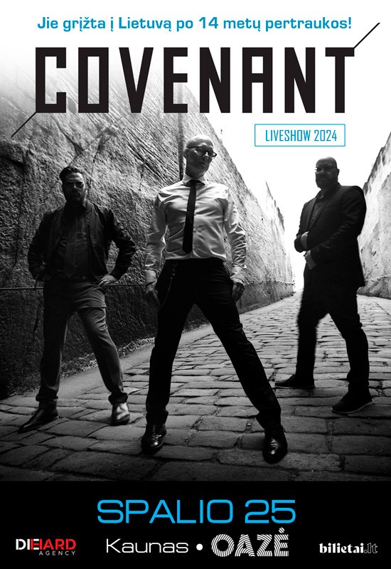Pirkti bilietus COVENANT - Liveshow 2024 - Kaunas + special guest Kaunas, Kauno OAZĖ Spalis 25
