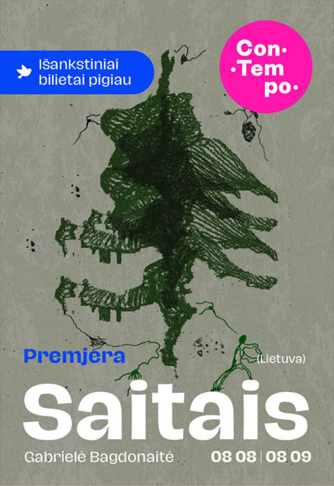 Pirkti bilietus ConTempo 2025: SAITAIS | Gabrielė Bagdonaitė / Be kompanijos (Lietuva) Kaunas, Ąžuolyno bibliotekos Meno ir muzikos skyrius Rugpjūtis 09