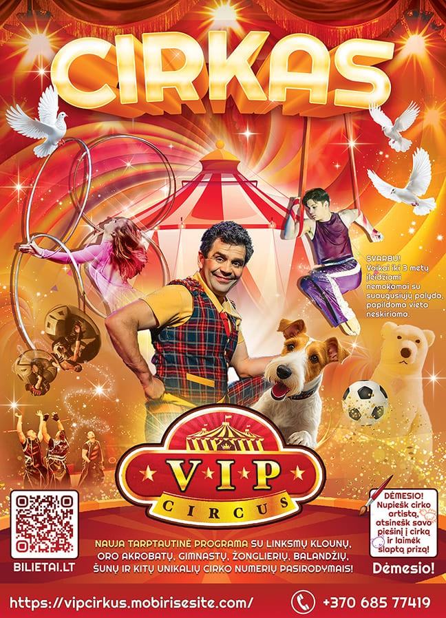Pirkti bilietus VIP cirkas | Šakiai Šakiai, Cirko palapinė Šakiai Birželis 20