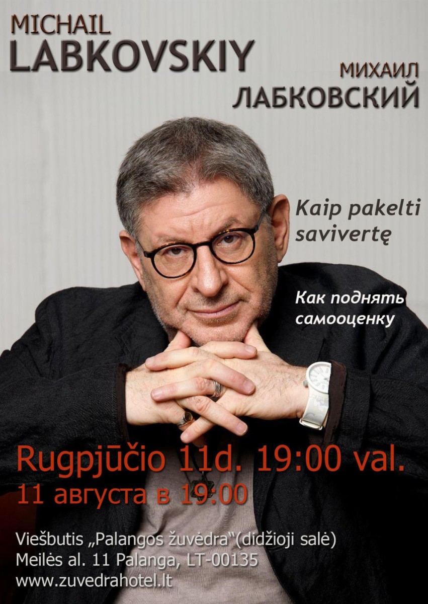 Pirkti bilietus Vienas žinomiausių pasaulio psichologų Michail Labkovskiy! 
