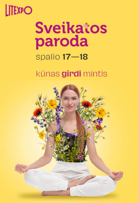 Pirkti bilietus SVEIKATOS PARODA 2025 Vilnius, Lietuvos parodų ir kongresų centras LITEXPO Spalis 17-18