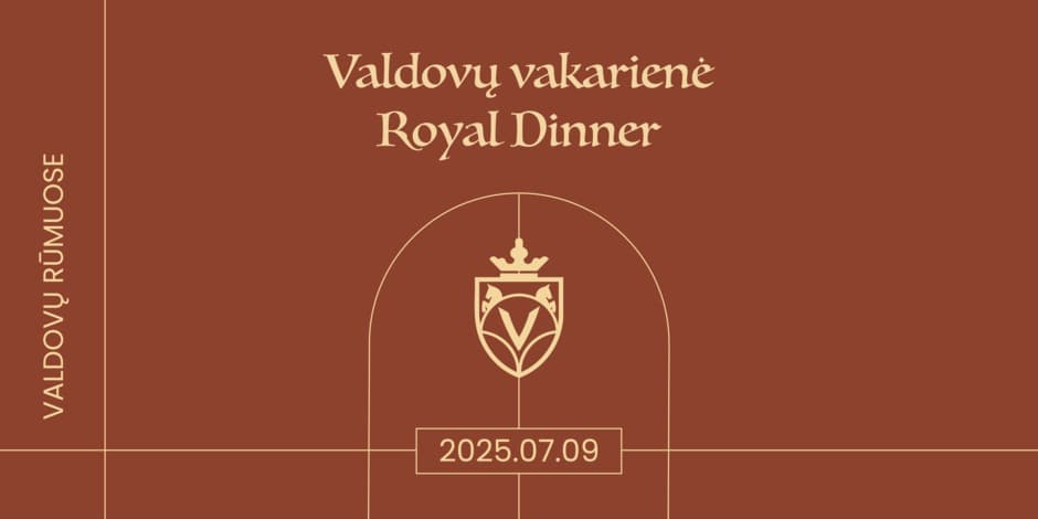 Pirkti bilietus Valdovų vakarienė / Royal Tasting Dinner 07 09 Vilnius, Valdovų sodas Liepa 09