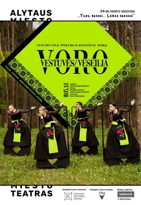 Pirkti bilietus „VORO VESTUVĖS“ Varėna, Varėnos kultūros centras Spalis 10