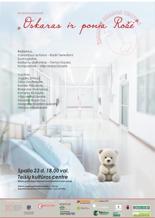 Pirkti bilietus Spektaklis „Oskaras ir ponia Rožė“ Telšiai, Telšių kultūros centras Spalis 23
