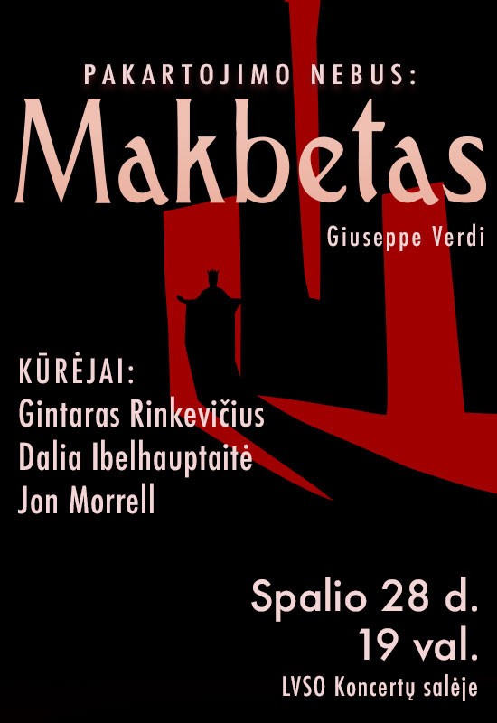 Pirkti bilietus PAKARTOJIMO NEBUS: MAKBETAS Vilnius, LVSO koncertų salė Spalis 28