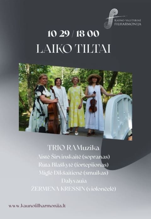 Купить билеты LAIKO TILTAI Kaunas, Kauno valstybinė filharmonija Октябрь 29