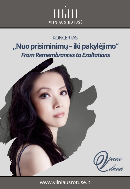 Pirkt biļetes Festivalio Vivace Vilnius koncertas. Nuo prisiminimų - iki pakylėjimų Vilnius, Vilniaus Rotušė Augusts 06