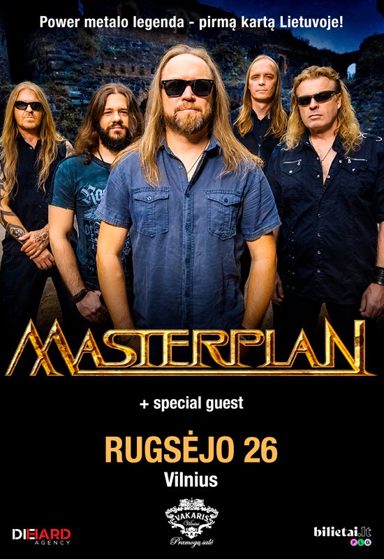 Pirkti bilietus MASTERPLAN (power metal; Germany) + special guest Vilnius, Pramogų salė VAKARIS Rugsėjis 26