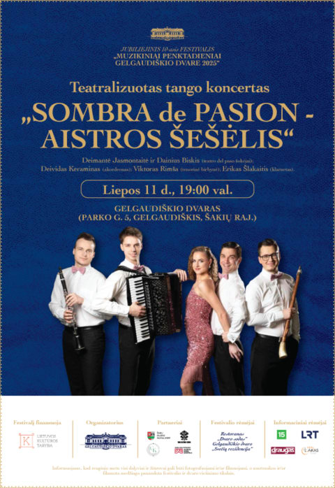 Pirkti bilietus Teatralizuotas tango koncertas | Sombra de Pasion Šakių raj. sav., Gelgaudiškio dvaras Liepa 11