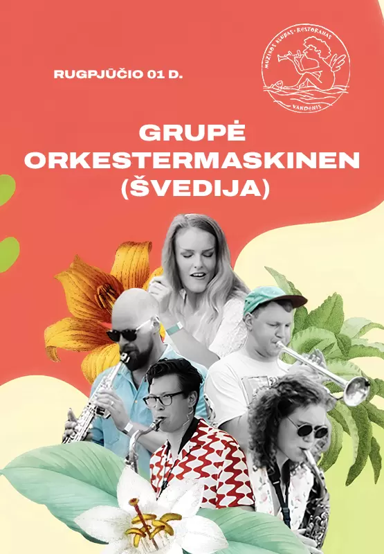 Купить билеты Grupė ORKESTERMASKINEN  (Švedija) Palanga, Muzikos klubas Vandenis Август 01