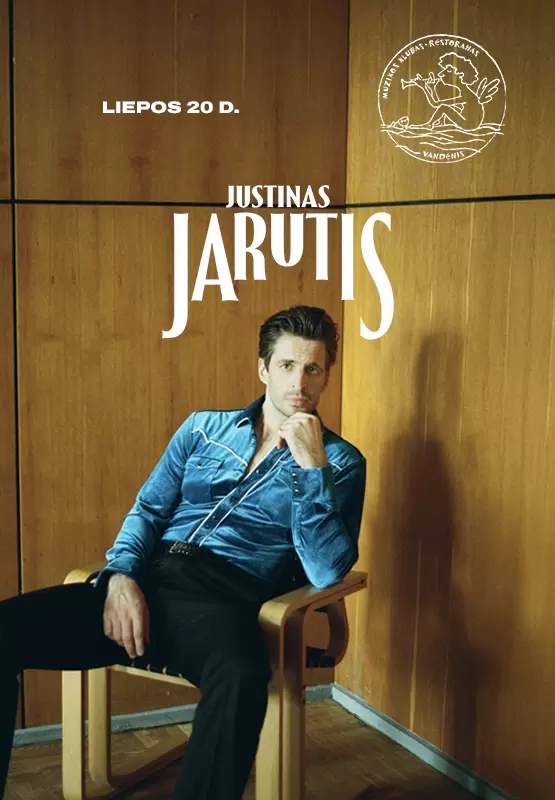 Pirkti bilietus Justinas Jarutis Palanga, Muzikos klubas Vandenis Liepa 20