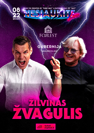 Pirkti bilietus Nesiaukite Live - Žilvinas Žvagulis Joniškis, Kavinė Forrest Rugpjūtis 22