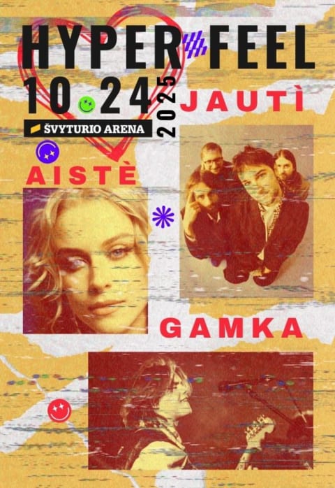 Pirkti bilietus HYPER FEEL - JAUTÌ | GAMKA | AISTÈ Klaipėda, Klaipėdos Švyturio arena Spalis 24