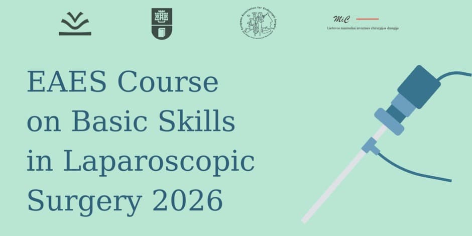 Pirkti bilietus EAES course on basic skills in laparoscopic surgery 2026 Klaipėda, Klaipeda University Gegužė 07
