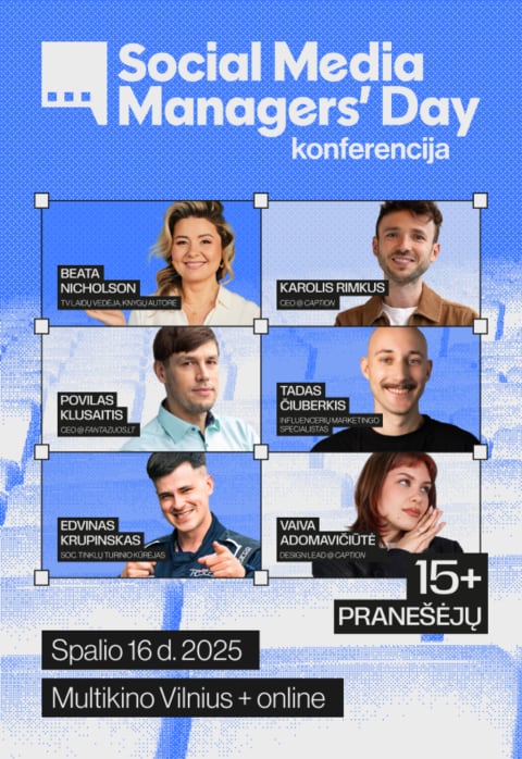 Pirkt biļetes Social Media Managers' Day | Gyvas+Online bilietas Vilnius, MULTIKINO Ozas Oktobris 16