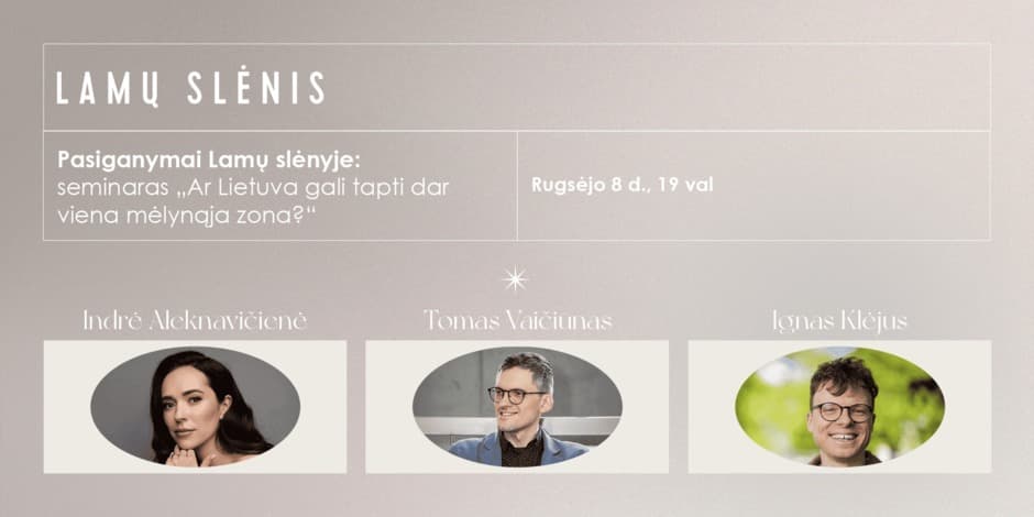 Купить билеты Pasiganymai „Lamų slėnyje“: seminaras „Ar Lietuva gali tapti dar viena mėlynąja zona?“ Vilnius, MO muziejus Сентябрь 08