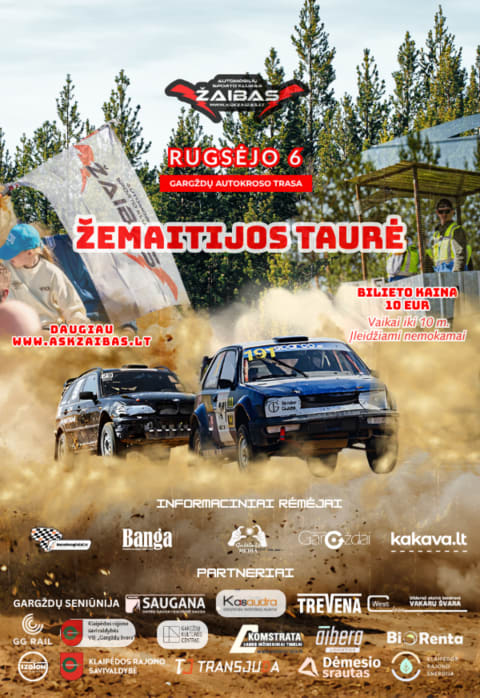 Pirkt biļetes Autokrosas „Žemaitijos taurė“ Gargždai, Gargždų autokroso trasa Septembris 06