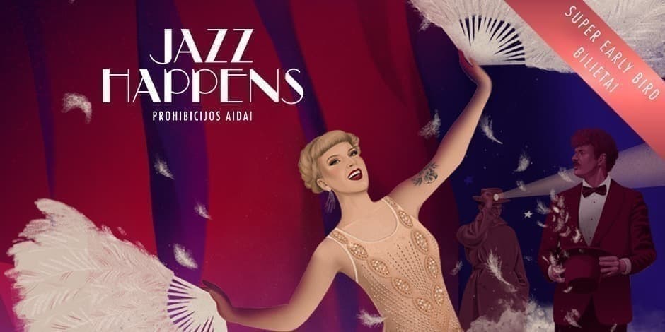 Pirkt biļetes Jazz Happens | Prohibicijos aidai Vilnius, Vilniaus lenkų kultūros namai Decembris 27