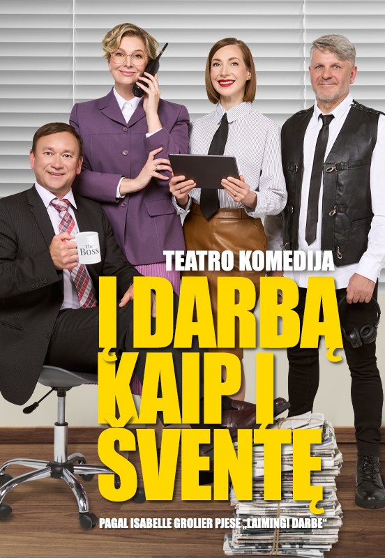 Pirkti bilietus Premjera Į DARBĄ KAIP Į ŠVENTĘ | Kaunas Kaunas, Kauno kultūros centro Girstučio padalinys Spalis 04