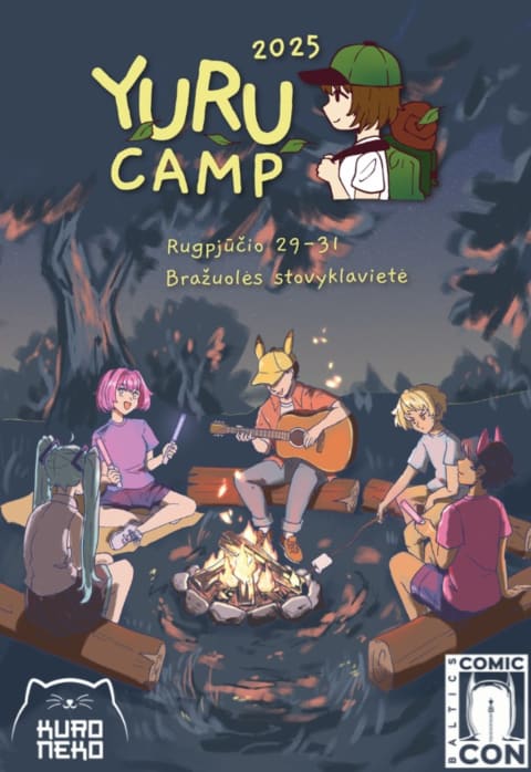 Pirkt biļetes YuruCamp 2025 – Japonijos popkultūros stovykla Elektrėnai, Bražuolės stovyklavietė Augusts 29-31