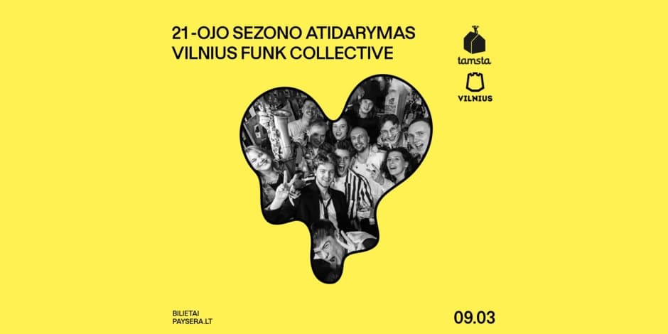 Pirkti bilietus TAMSTA 21 sezono atidarymas su VILNIUS FUNK COLLECTIVE Vilnius, TAMSTA muzikos klubas Rugsėjis 03