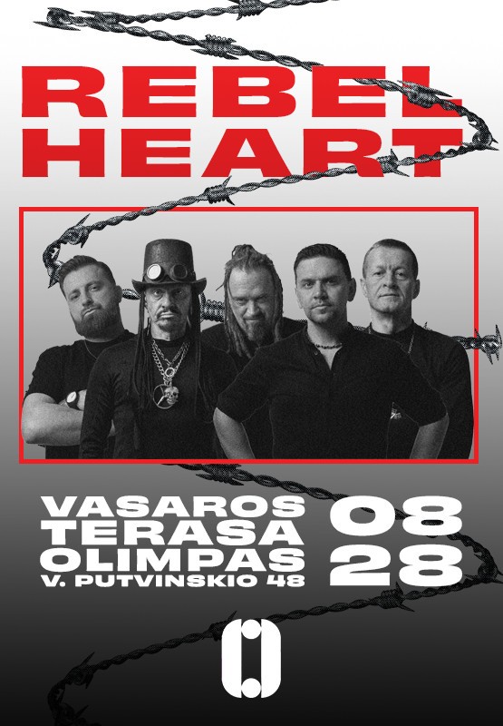 Pirkti bilietus REBELHEART | 08.28 | Vasaros Terasa Olimpas Kaunas, Vasaros Terasa Olimpas Rugpjūtis 28