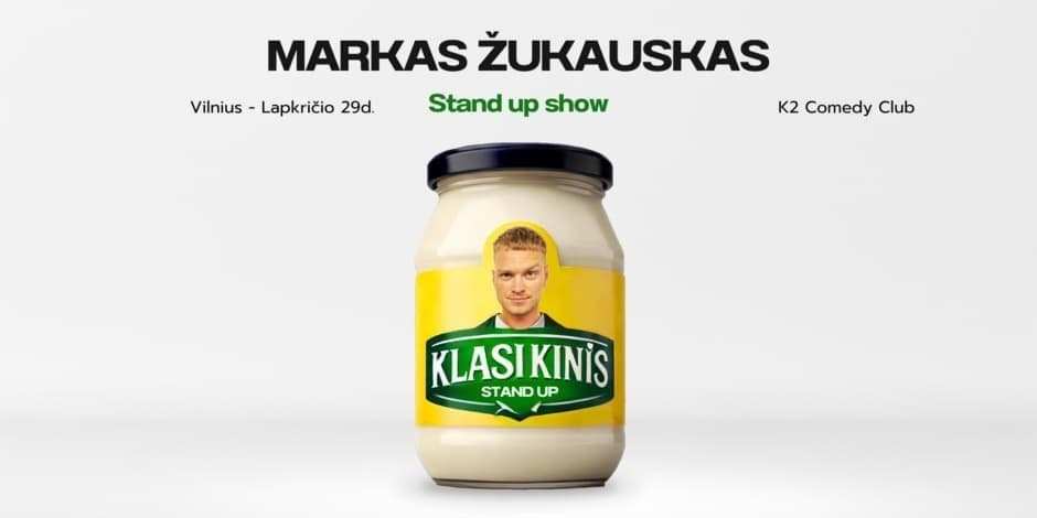 Pirkti bilietus Markas Žukauskas “KLASIKINIS” Stand up Vilnius Vilnius, K2 Comedy Club Lapkritis 29