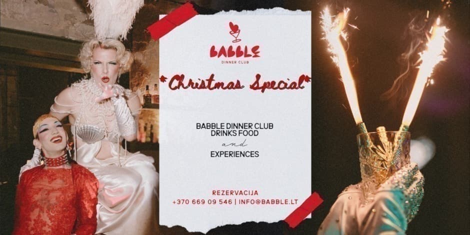 Pirkti bilietus Babble Dinner Club | CHRISTMAS SPECIAL 12.19 Vilnius, Babble restoranas Gruodis 19