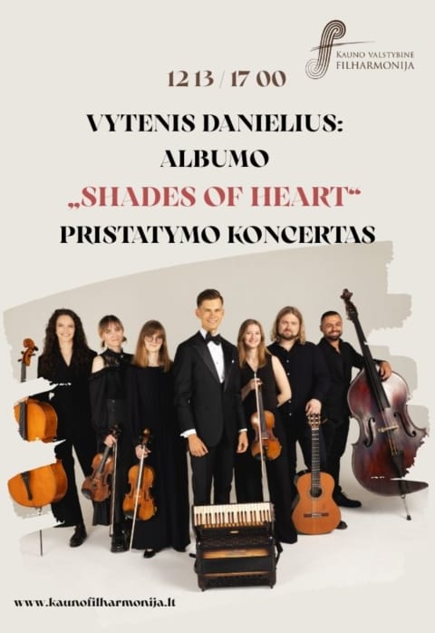 Pirkt biļetes VYTENIS DANIELIUS: ALBUMO „SHADES OF HEART“ PRISTATYMO KONCERTAS Kaunas, Kauno valstybinė filharmonija Decembris 13