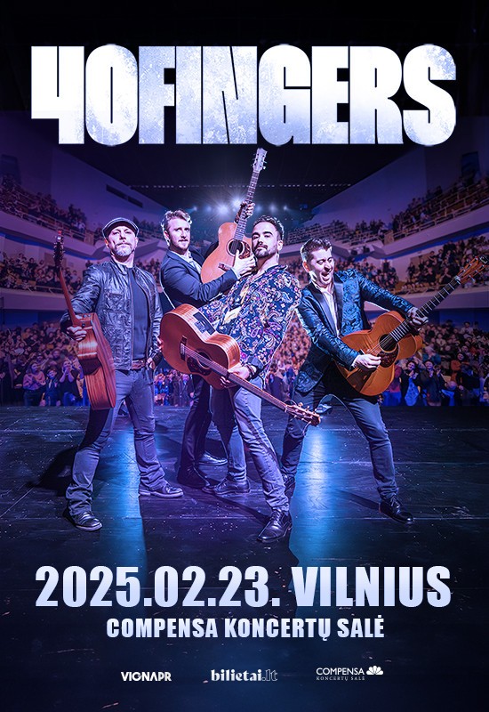 Pirkti bilietus 40 Fingers - Guitar Quartet Vilnius, COMPENSA koncertų salė Vasaris 23