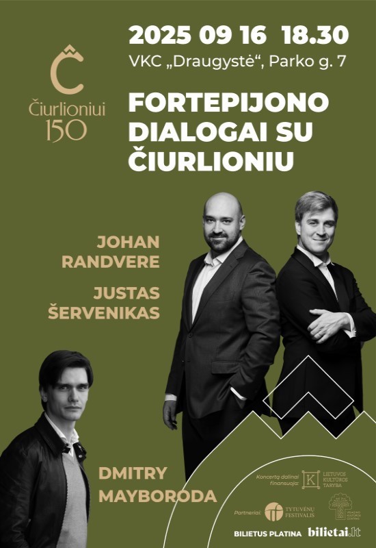 Pirkti bilietus Fortepijono dialogai su Čiurlioniu | Koncertas Visaginas, Visagino kultūros centras, Draugystė Rugsėjis 16