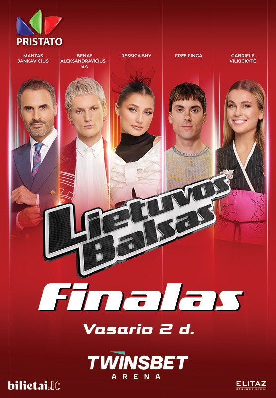 Pirkt biļetes Lietuvos Balsas | Finalas Vilnius, Twinsbet Arena Februāris 02