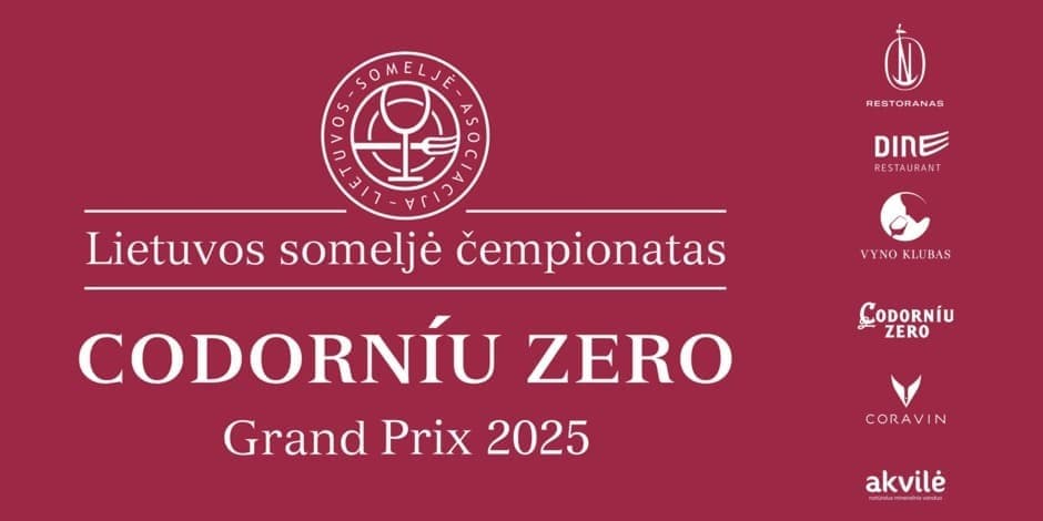 Pirkti bilietus Lietuvos someljė čempionatas 2025 Codorniu Zero Grand Prix (Vakarienė) Vilnius, Neringa Restoranas Rugsėjis 15