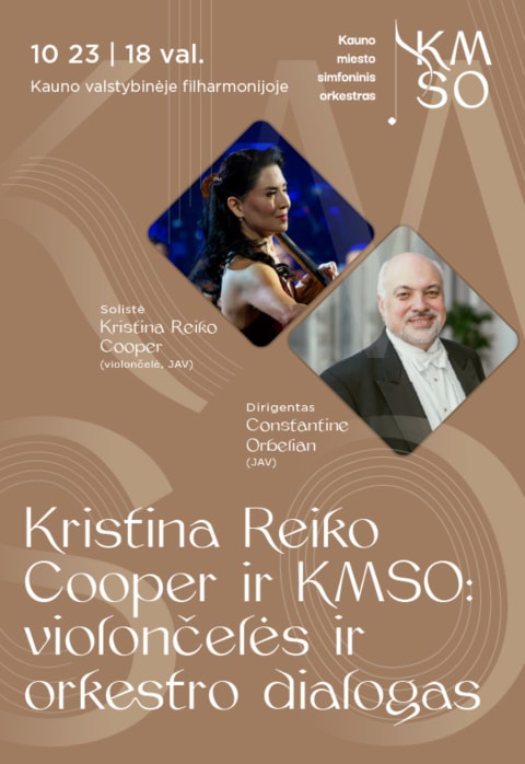 Pirkti bilietus KRISTINA REIKO COOPER IR KMSO: VIOLONČELĖS IR ORKESTRO DIALOGAS Kaunas, Kauno valstybinė filharmonija Spalis 23